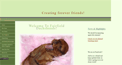 Desktop Screenshot of fairfielddachshunds.com